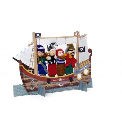 Teatru cu papusi de deget pirati londji